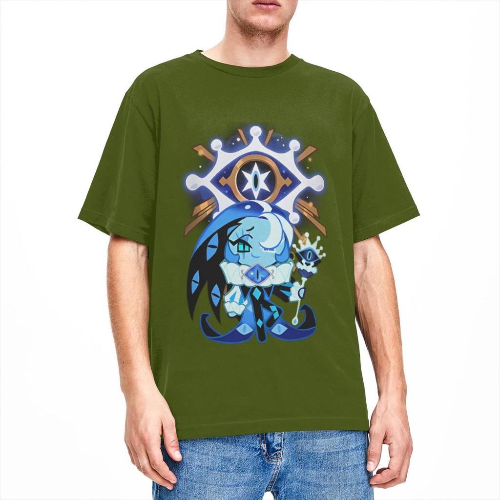 Shadow Milk Cookie Run Kingdom T Shirts Men Women 100 Cotton Leisure TShirts O Neck Cartoon Anime Tee Shirt Clothing Printed