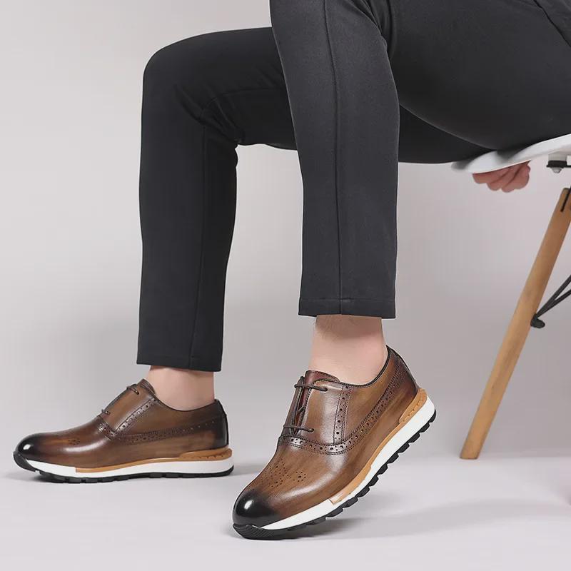 Men's Genuine Leather Casual & Business Fashion Sports Shoes