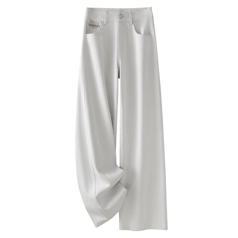 

Женские белые джинсы широкие от бедра - Коллекция весна 2025, С высокой посадкой, Для фигуры груша , Прямые, стройнящие, Идеальны для весны и осени. Extra Large белый