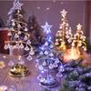 Colorful Xmas Decorations Table Lamp Silver Christmas Tree Lamp  Party