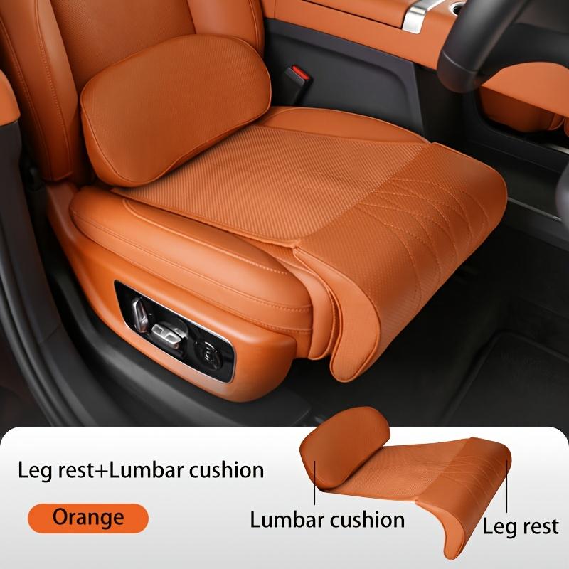 Nappa Extended Car Seat Cushion with Lumbar Cushion Leg Pad Imitation High-end Aviation Seat Cushion 3D Three-dimensional Seat Cushion