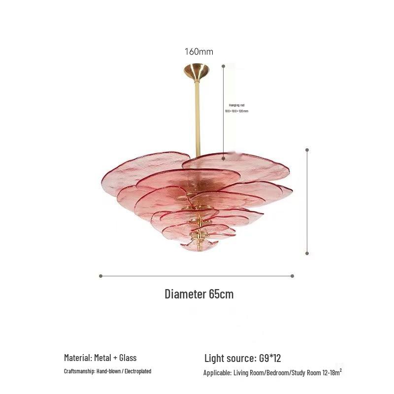 Retro French Murano Glass Pendant Light for Living Room, Dining Room, Staircase, and Bedroom