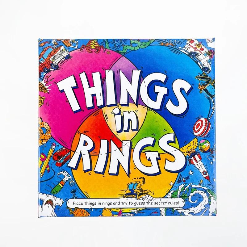 Things In Rings Interactive Board Game 2-6 Players Fun for Nights Corporate Events Chinese English Versions Card