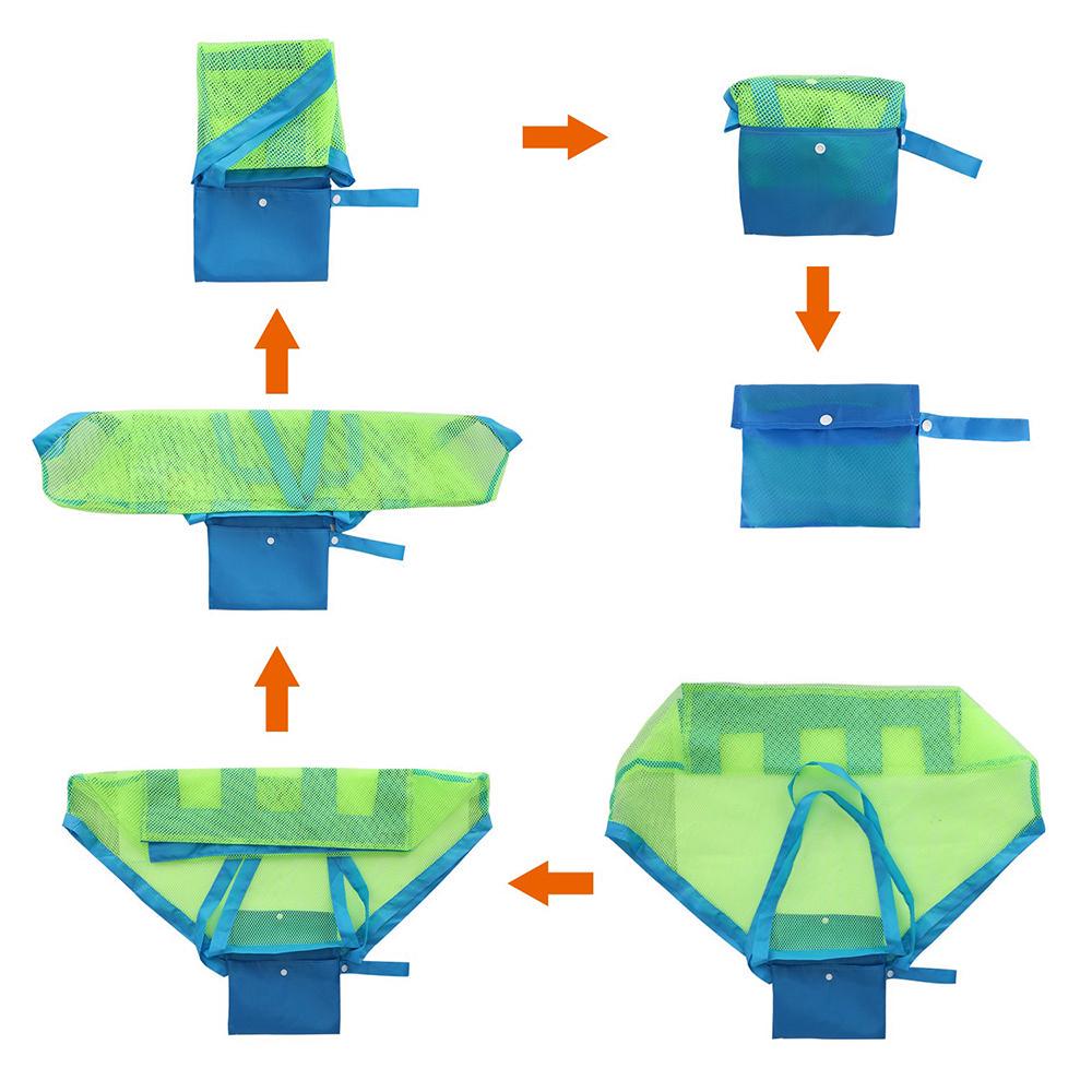 Buy Beach Mesh Bag Beach Bag Foldable Toy Tote Bag For Travel Beach