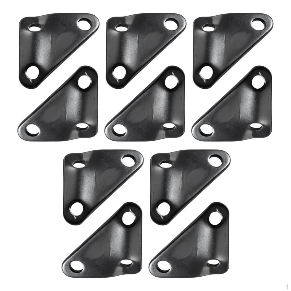 10 Pieces Triangular Rope Plate 3Hole Design Tent Guyline Aluminum Alloy Tensioner