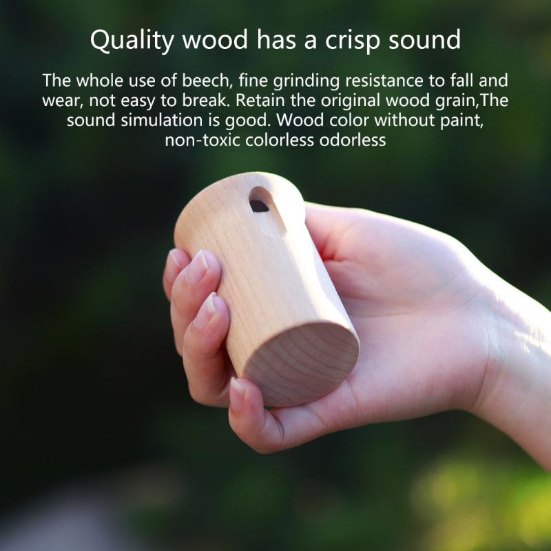 Wooden Bird Caller Musical Toy Whistle Meditation Chime Baby Orff Bird Caller Bird Toy Baby Instrument Bird Whistle Toy