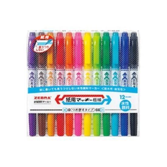 

Makiki Extra Fine Point fine and extra fine point Product Order Paper-use markers, 12-color set, dual-use type. number WYTS5-12C. number 61266964.