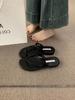 Simple and Versatile Set of Toes with Flat Sandals for Women To Wear In Summer, Seaside Casual Soft-soled Two-way Cool Slippers