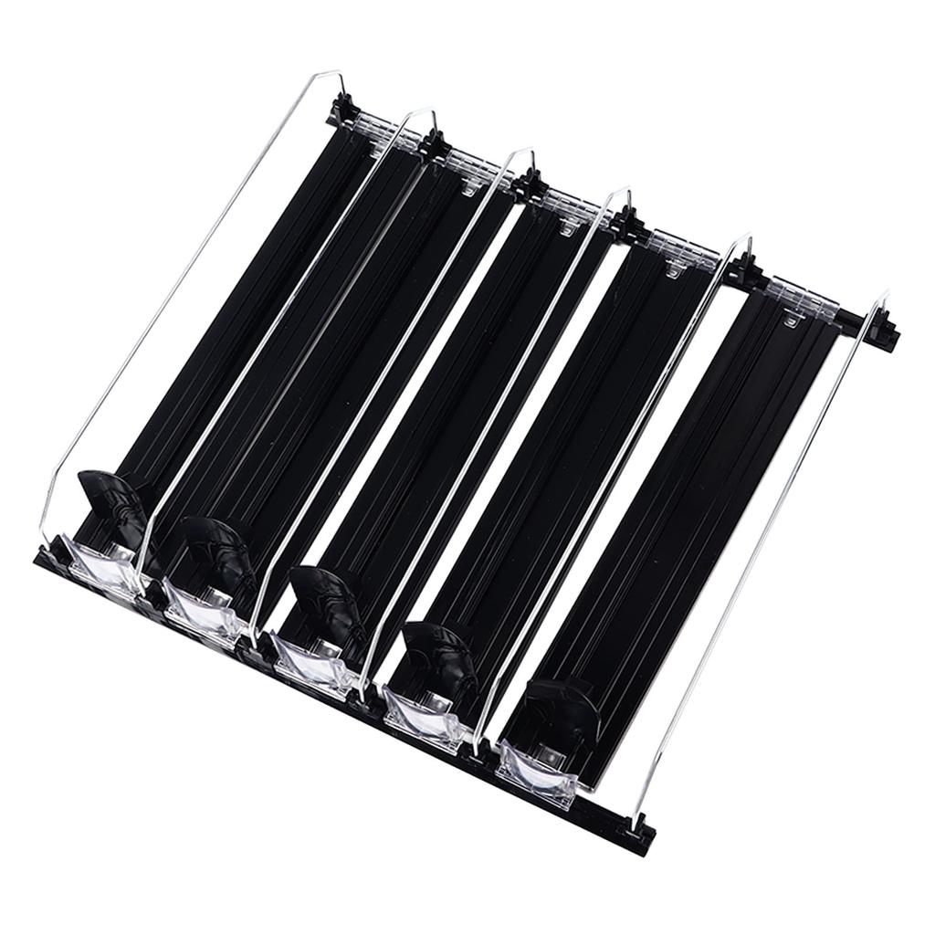 Drink   for Fridge Spring Loaded   Push Rod Slide Rail Soda Can Dispenser for Beer Beverages 38cm