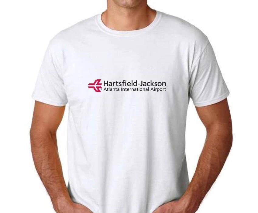 Hartsfield Jackson Atlanta International Airport T-Shirt Georgia White Tee Shirt L