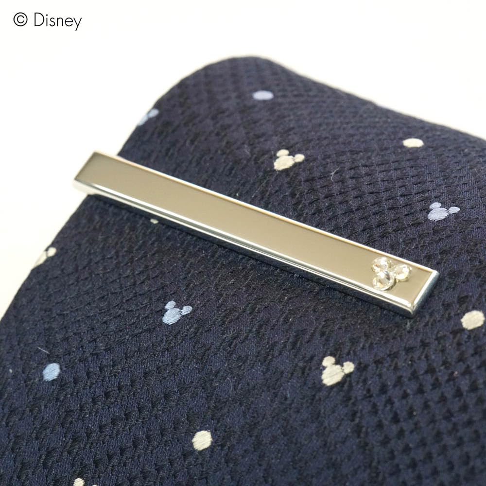 [Disney] Necktie & Tie Bar Set DN906546 Navy & Wa-08