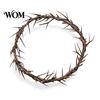 Eerie Thorns Decoration Wreath, Realistic Spiked Branches, Halloween Horror Theme Decoration, Party Decor Dead Branch Spooky for Haunted House