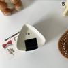 Triangular Rice Ball Flavor Disc Simplicity Household Creative Hot Pot Dipping Dish Vinegar Disc Lovely Sesame Dots Ceramic Dish