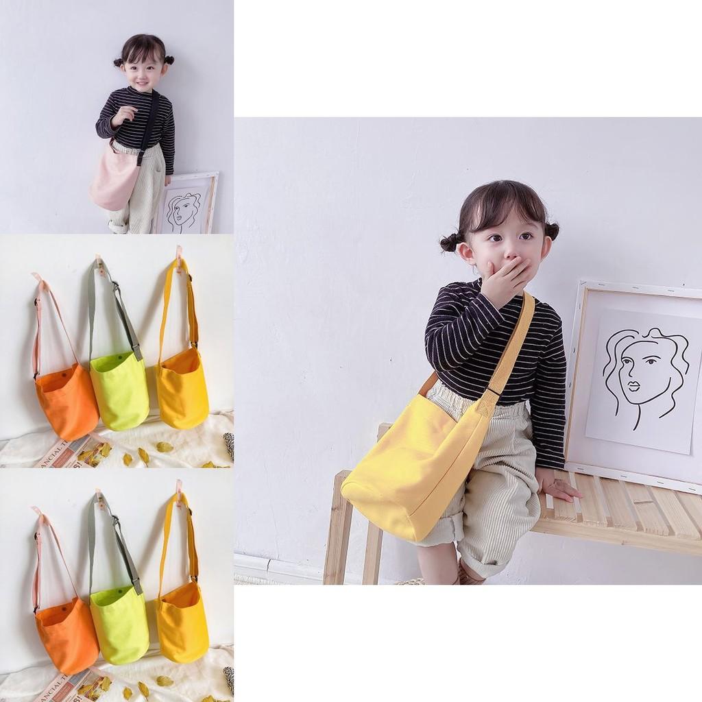 Stylish Korean Autumn Winter Kids Shoulder Bag Cute Mini Crossbody Canvas Purse