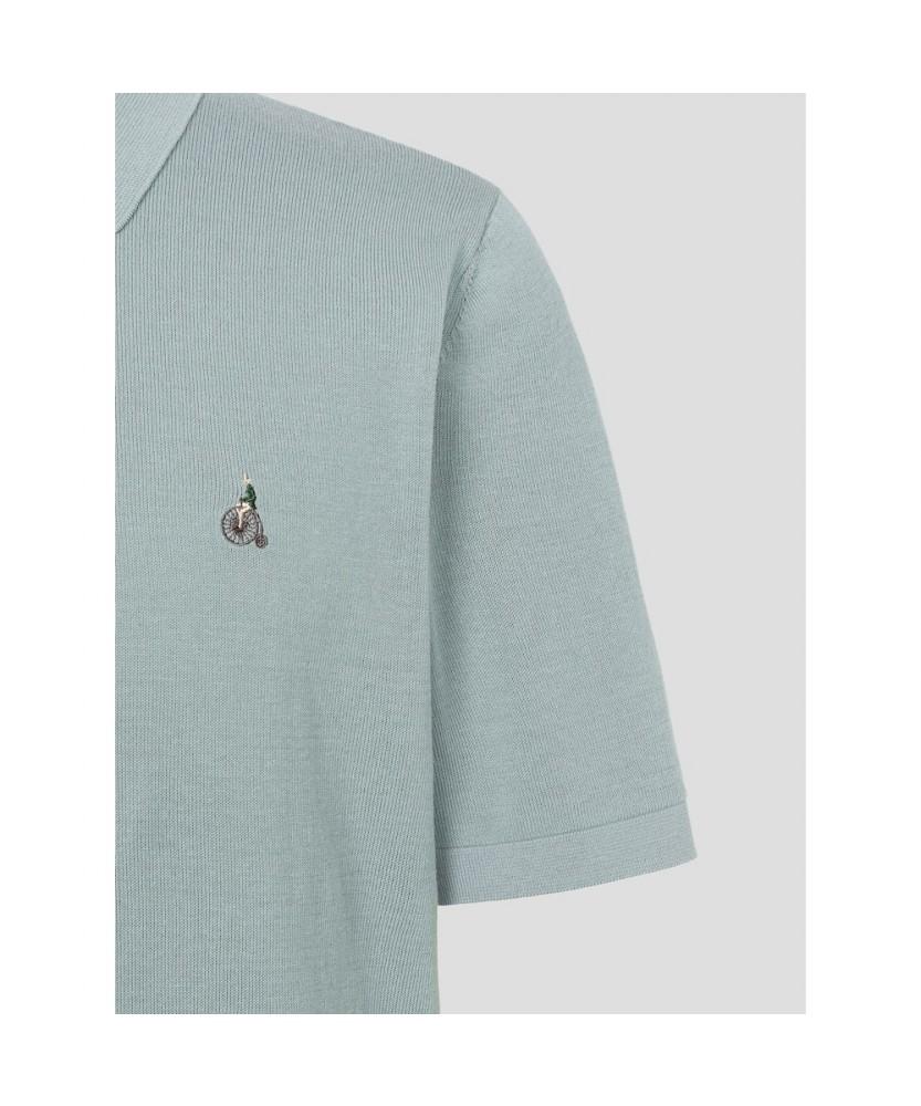 Binpolmen [Essential] Italian Cotton Collared Neck Knit Light Green
