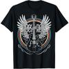 Muzyka Rock & Roll Lata 80. Styl Vintage Retro Gitarzysta Skrzydła Koszulka VCA Męski Damski Podkoszulek Bluza z Kapturem Czarny