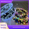 Remote Control Star Fairy Lights - Copper & Green Wire Garland for Christmas Trees & Greenery