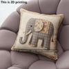 Boho Floral Elephant Decorative Throw Pillow Covers Pattern Cushion Cover Suitable For Sofa Bedroom Car Pillow Cover