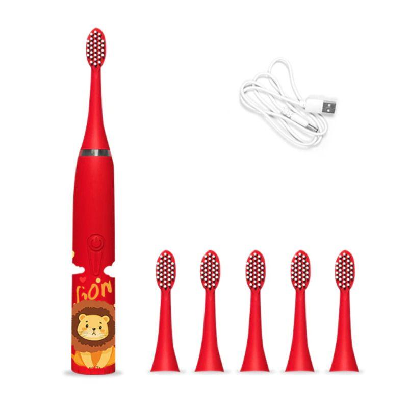 Colorful Automatic Electric Toothbrush For Kids With Soft Silicone Bristles