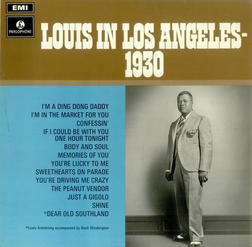 

LP Record LOUIS ARMSTRONG Louis In Los Angeles 1930 PMC7098 Parlophone 1970 UK Jazz Used
