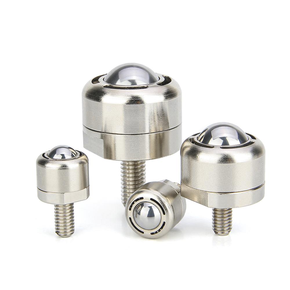 High Duty Ball Rollers with Threaded Rod and Dust Hole Carbon Stell Ball Transfer Units