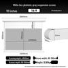 IN&VI 110-inch Electric Floor-Rising Anti-Light Projector Screen