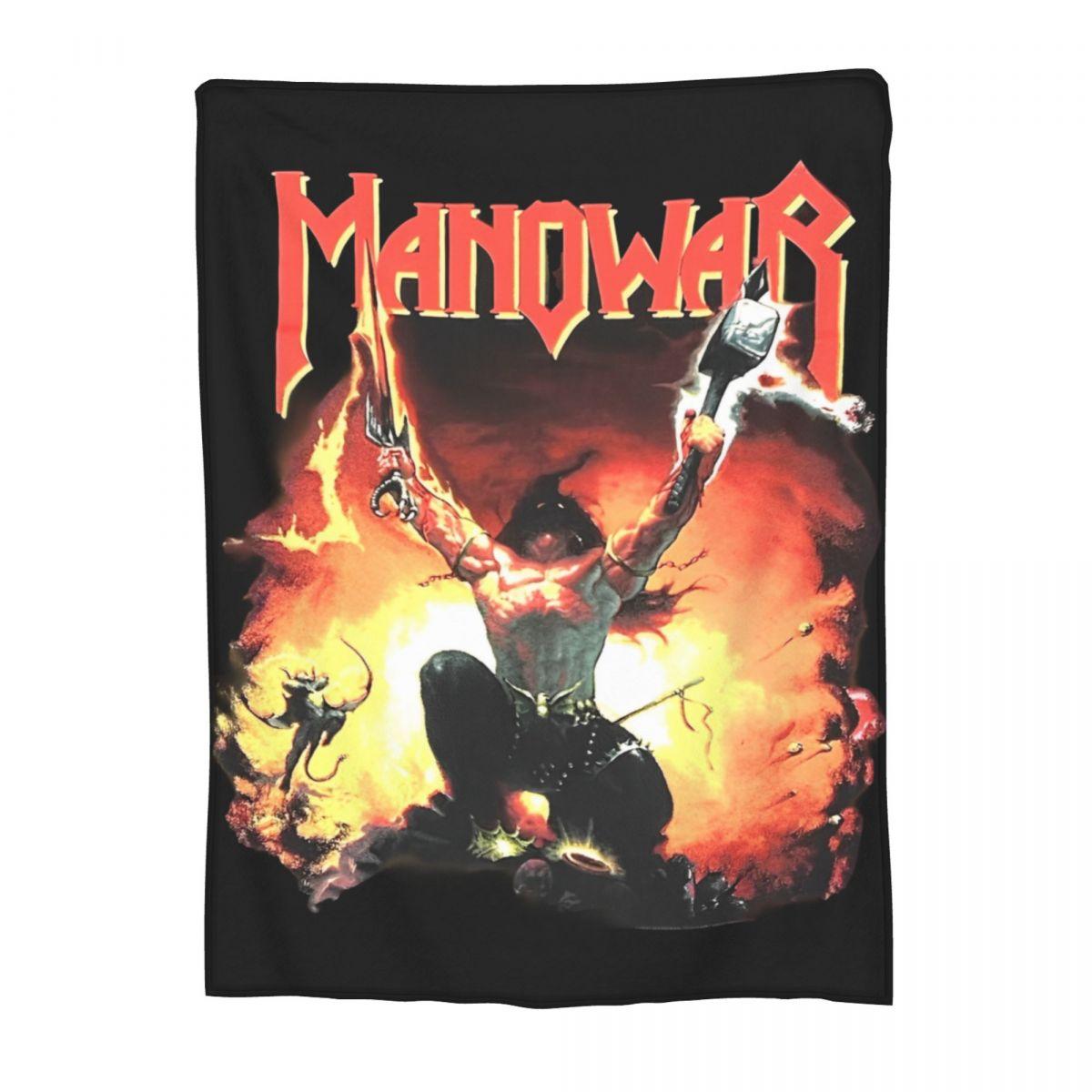

Manowars Heavy Band Tour 2025 Throw Blanket for Couch Fuzzy Soft Plush Blanket 50x60 Inches Multi-size for All Seasons 30x40in
