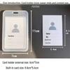 Transparent Flip-Open Card Holder for Student ID, Transit Pass, Bank Card, and Access Badge