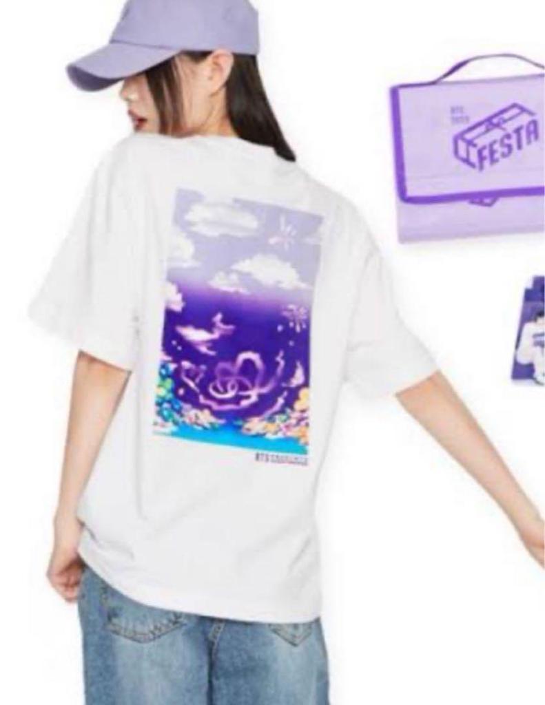 [USED] BTS FESTA 10th Anniversary T-shirt, size L
