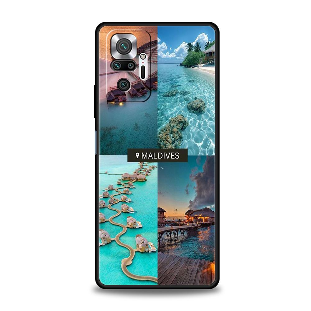 Maldives Passport Phone Case For Xiaomi Redmi Note 14 5G 13 12 10 11 Pro Plus 4G 14C 13C 12C 10C 9C Soft TPU Cover