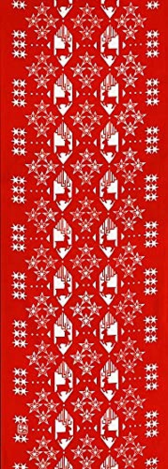 

Dyeing Anbo Hand Towel Eve Pattern Red Authentic Dyed Cotton Tokuoka Made in Japan 35cm x 100cm Christmas - Reindeer 100%