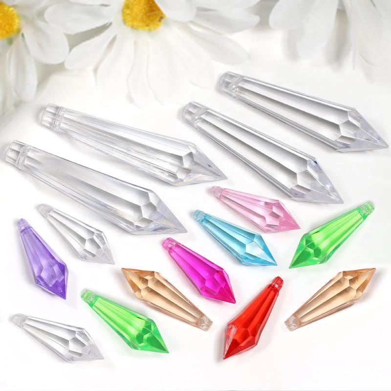 Acrylic Crystal Bead Pendant - Decorative Hanging Ornament for DIY Curtains