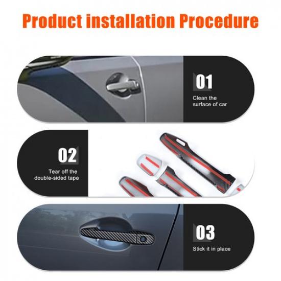 ABS Carbon Fiber Exterior Outside Door Handle Cover For Subaru Forester 2025+