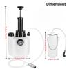 3L Brake Bleeder Kit Manual Brake Bleeder Vacuum Pump Brake Fluid Bleeder With 1l Brake Bleeder Bottle&4 Master Cylinder Adapter