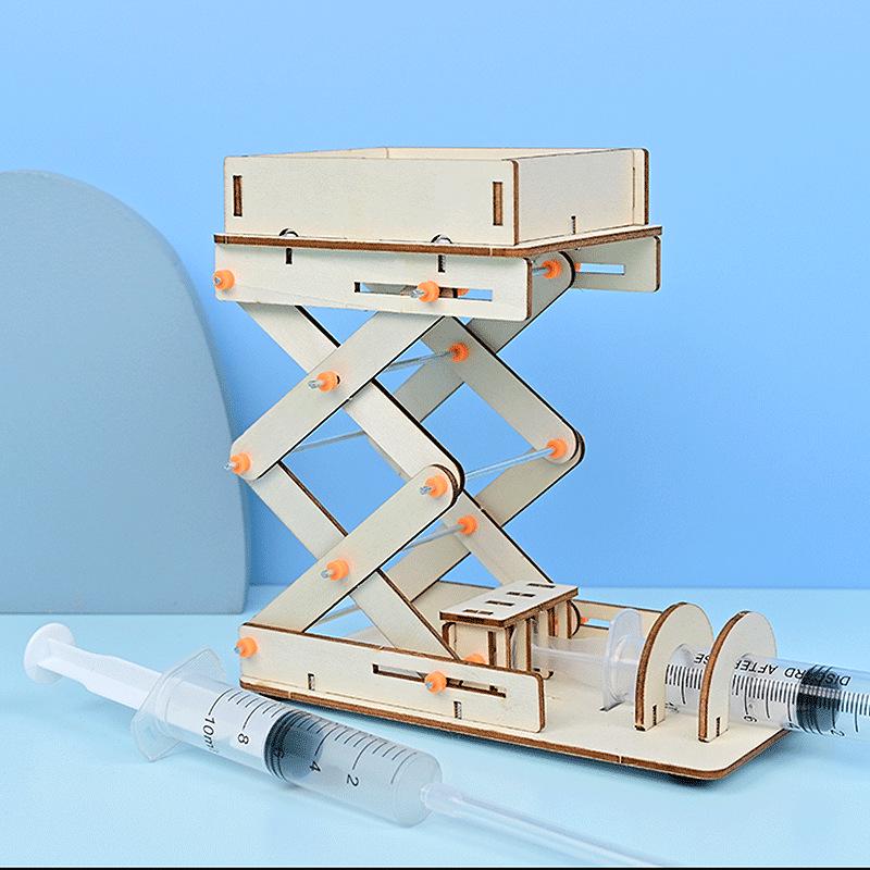 DIY Hydraulic Lifting Platform Kit for Science Experiments