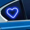 Solar Heart Shaped LED Car Light for Triangle Window Wireless Decorative Neon Lamp for Interior Exterior Suction Cup Mount Ambient Car Lighting