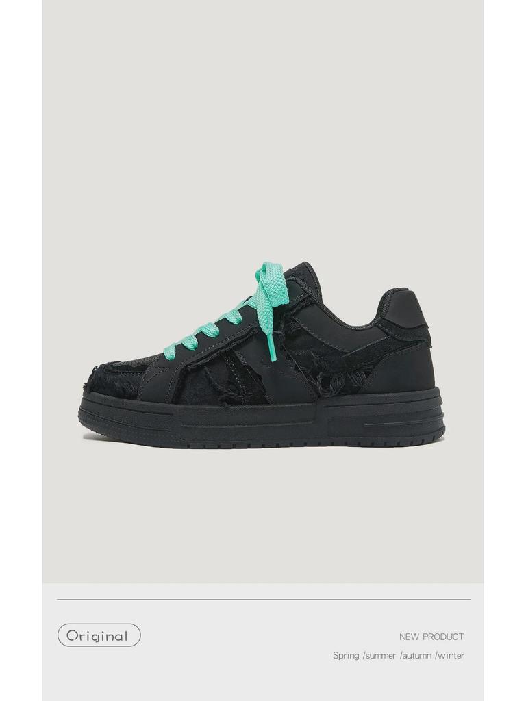 Black Warrior Mint Mambo Street Trend Unisex Low-Top Sneakers