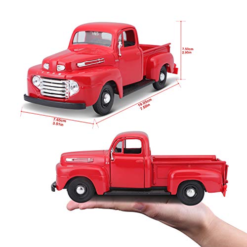 Maisto 1/24 Ford F-1 Pickup 1948 Red / Diecast Car Miniature Model Finished Product 31935 RD [Parallel Import]