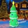 4.9FT LED Lit Inflatable Xmas Yard Decorations Christmas Tree with Candy Canes Christmas Supplies Home Decor Ornaments Toy Gifts