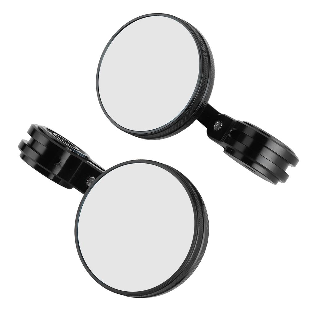 CNC Aluminum Handlebar Rearview Mirrors Anti Glare Blue Glass for Motorcycle Modification