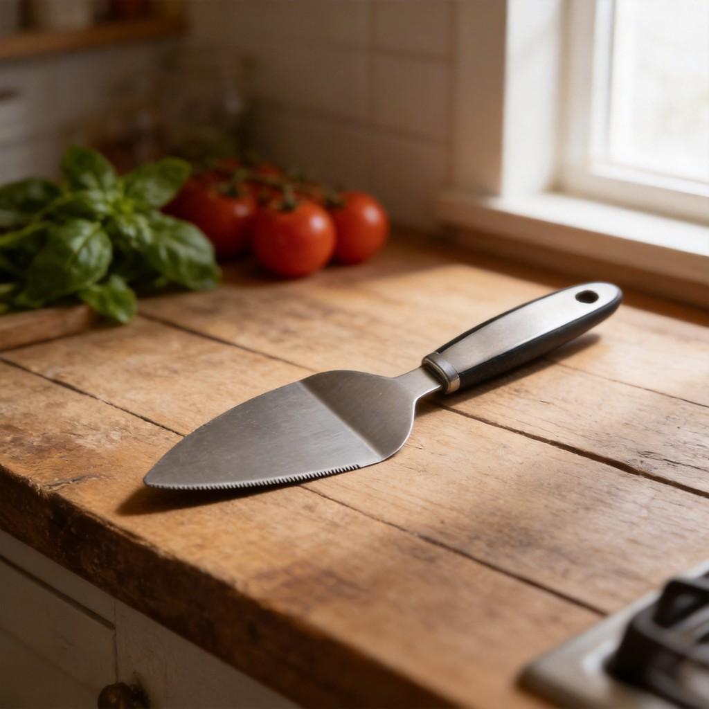 Stainless Steel Pizza Peel And Cutter For Baking And Cooking
