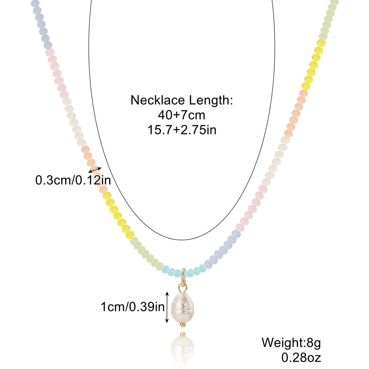 

Ожерелье для женщин, модные украшения, цветные бусины, хрустальное легкое, роскошное нишевое ожерелье, Etsy, летнее, простое, хрустальное ожерелье, элегантное ожерелье