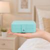 PU Leather Jewelry Box, Multi-Layer Organizer, Compact Lightweight Protective Jewelry Holder, for Rings Earrings Bracelets