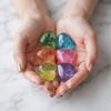 Sequins Love Squeeze Toy Changing Color Heart Slow Rising Toy Fidget Toy  Science Education