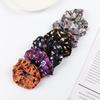 5pcs Halloween Hair Ties: Pumpkin, Ghost, Bat Designs; Strong Elastic Ponytail Holders