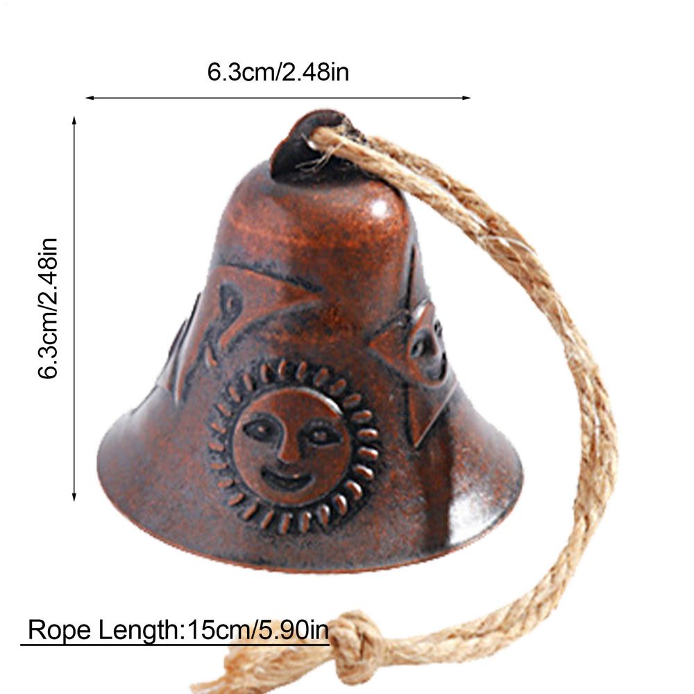 

Decorative Bells Christmas Decor Garden Metal Bell Ornaments For Holiday Winter Outdoor Indoor Farmhouse Mantle Tree Home Party 63mm белый
