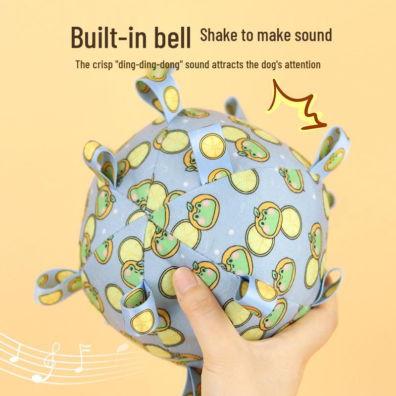 Plush Rattle Ball Toy for Dogs - Cute Sounding Toy To Relieve Puppy Boredom