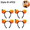 16PCS Halloween Spooky Pumpkin Hair Bands Quirky Cute Wash Face Headband Women 2025 Halloween Party Hairpin Decoration Headpiece