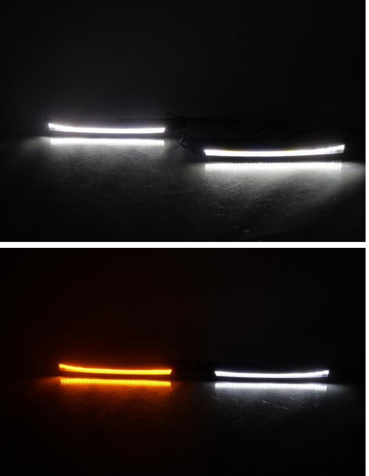 LED Daytime Running Lights Headlight Eyebrows for 2006-2009 Toyota 4Runner