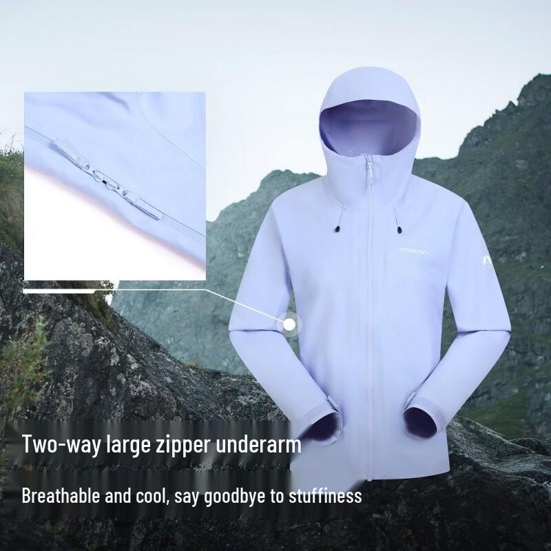 TOREAD Women's Three-Proof Single-Layer Hardshell Jacket TABBAO82016